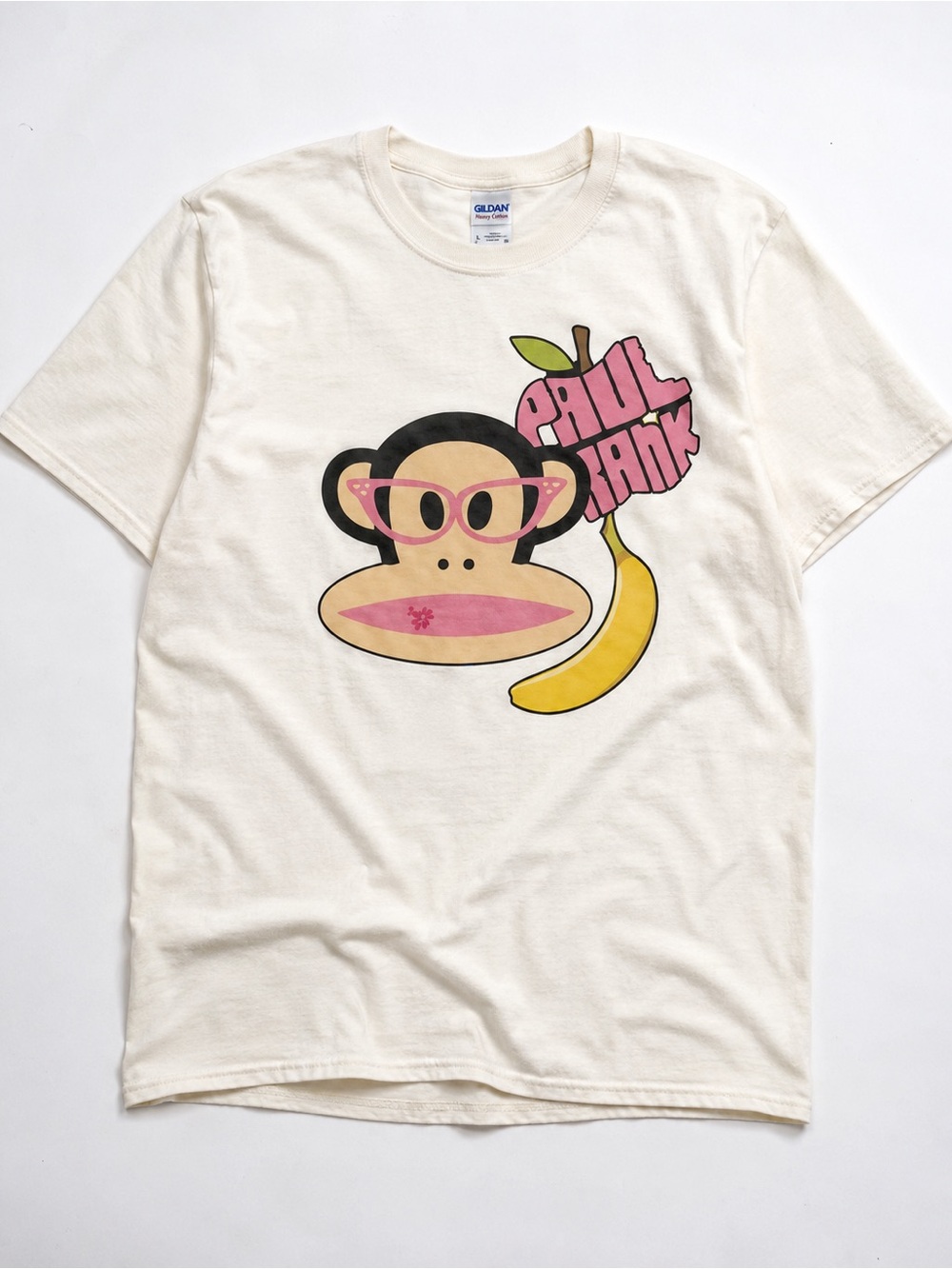 Monkey Banana Graphic T-Shirt Y2K Streetwear Vintage Style Unisex Tee